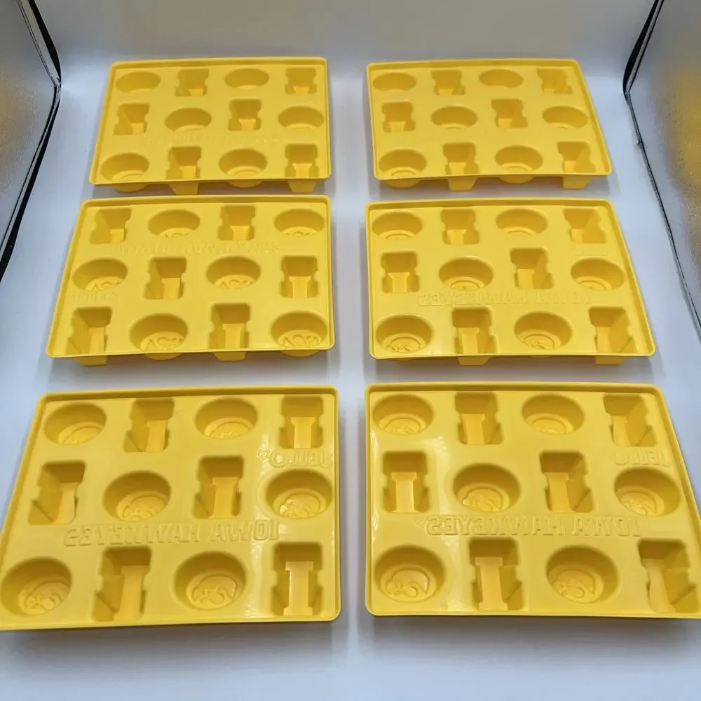 IOWA Hawkeyes JELL-O Jigglers‎ Molds Jello Shot Molds Set Of 6